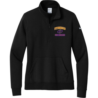 Nike Women's Club Fleece Sleeve Swoosh 1/2-Zip