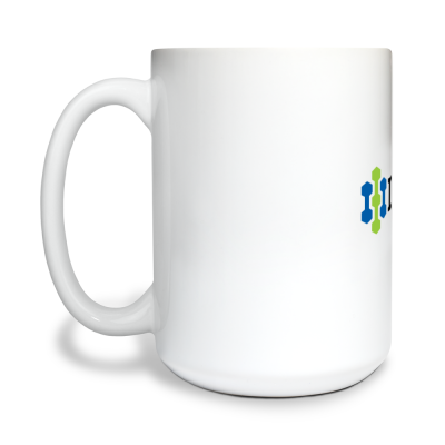 15 oz White Ceramic Mug