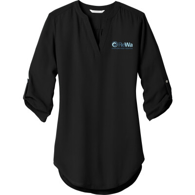 Women's 3/4-Sleeve Tunic Blouse