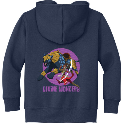 Iyanu & Ekun Divine Wonders Toddler Fleece Full-Zip Hoodie