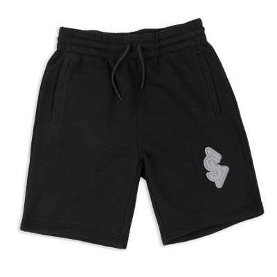 Authentic Skullygang Premium Heavyweight Black Fleece Jogger Shorts