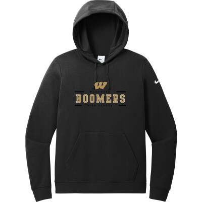 Nike Women's Club Fleece Sleeve Swoosh Pullover Hoodie