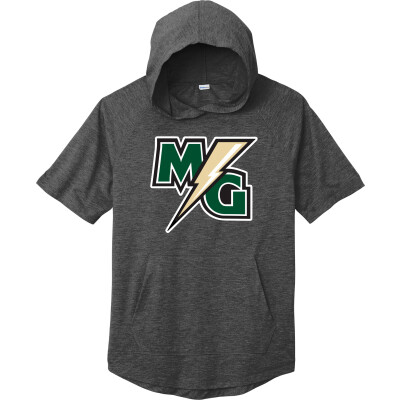 Tri-Blend Wicking Short Sleeve Hoodie