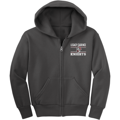 Youth Core Fleece Full-Zip Hooded Sweatshirt