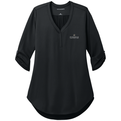 Port Authority Women's City Stretch 3/4-Sleeve Tunic (EMB)