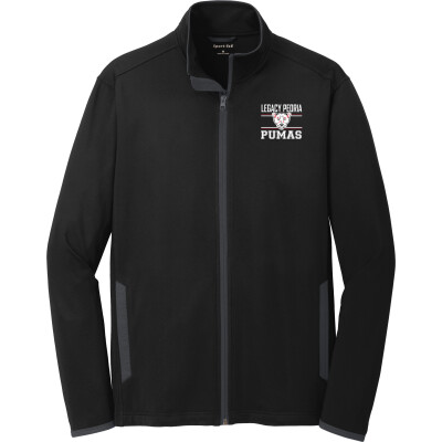 Stretch Contrast Full-Zip Jacket