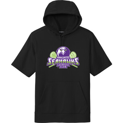 Performance Fleece Short Sleeve Hooded Pullover