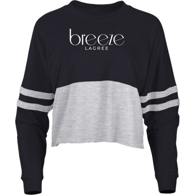 Ladies' Cropped Retro Pom Pom Jersey Fleece