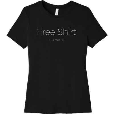 Free Shirt - Women's Relaxed Jersey Short Sleeve Tee