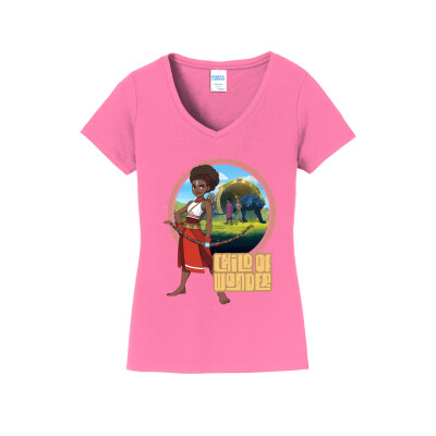 Iyanu Child of Wonder Women's Cotton V-Neck Tee