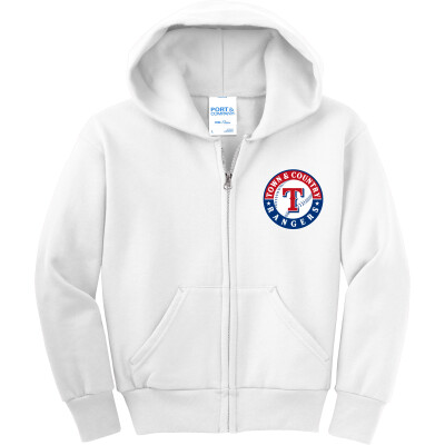 Youth Core Fleece Full-Zip Hooded Sweatshirt