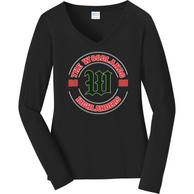 Women's Long Sleeve Fan Favorite V-Neck Tee