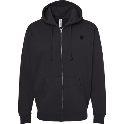 Embroidered Heavyweight Full Zip Hooded Sweatshirt