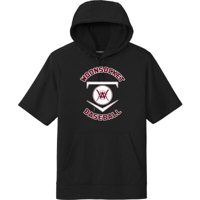 Performance Fleece Short-Sleeve Hooded Pullover