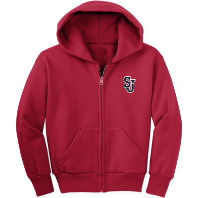 Youth Core Fleece Full-Zip Hooded Sweatshirt