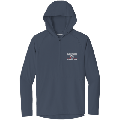 Repeat 1/2-Zip Long Sleeve Hooded Jacket