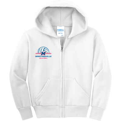 Youth Core Fleece Full-Zip Hooded Sweatshirt