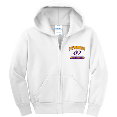 Youth Core Fleece Full-Zip Hooded Sweatshirt