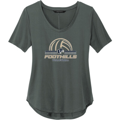 Women's Stretch Jersey Relaxed Scoop Tee