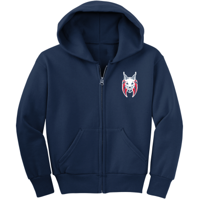 Youth Core Fleece Full-Zip Hooded Sweatshirt