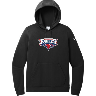 Nike Women's Club Fleece Sleeve Swoosh Pullover Hoodie