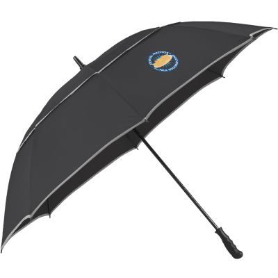 62" RPET Golf Umbrella with Reflective Trim