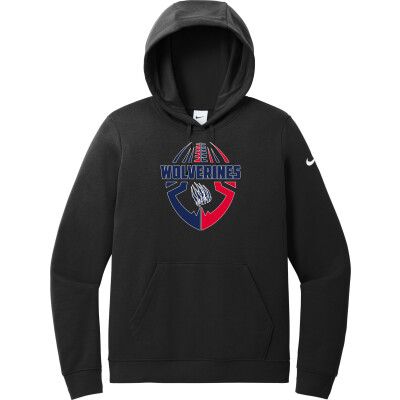 Nike Women's Club Fleece Sleeve Swoosh Pullover Hoodie