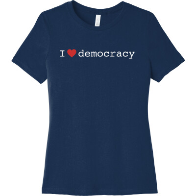 I ❤︎ Democracy - Women's Short Sleeve T-Shirt