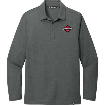 Travis Mathew Oceanside Heather Long Sleeve Polo