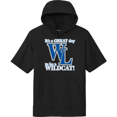 Performance Fleece Short-Sleeve Hooded Pullover