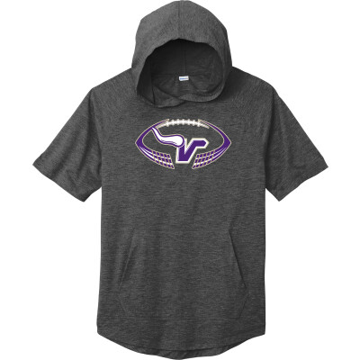 Tri-Blend Wicking Short Sleeve Hoodie