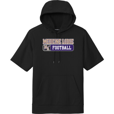 Performance Fleece Short-Sleeve Hooded Pullover