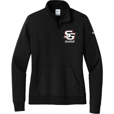 Nike Women's Club Fleece Sleeve Swoosh 1/2-Zip