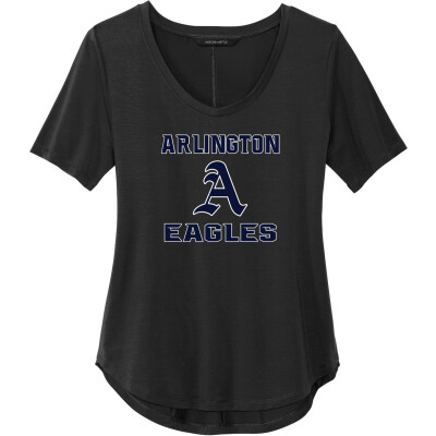 Women's Stretch Jersey Relaxed Scoop Tee