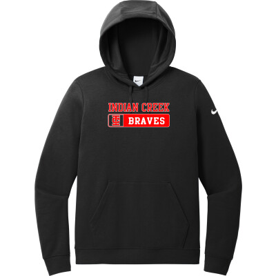 Nike Women's Club Fleece Sleeve Swoosh Pullover Hoodie