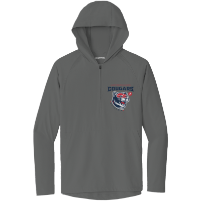 Repeat 1/2-Zip Long Sleeve Hooded Jacket