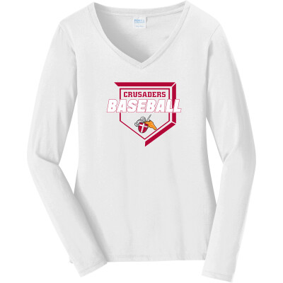 Women's Long Sleeve Fan Favorite V-Neck Tee