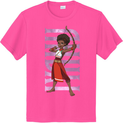 Iyanu Hero Pose Youth Performance Moisture WickingTee