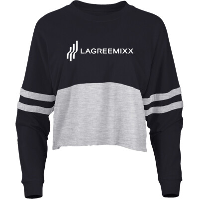 Ladies' Cropped Retro Pom Pom Jersey Fleece