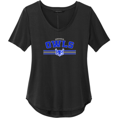 Women's Stretch Jersey Relaxed Scoop Tee
