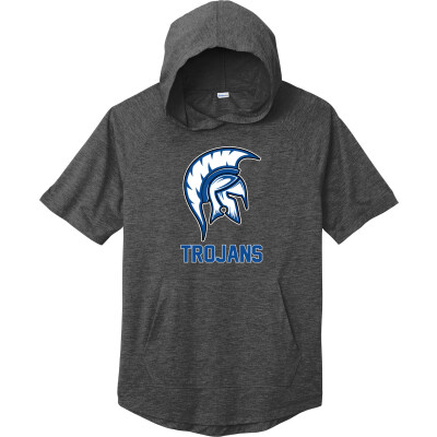 Tri-Blend Wicking Short Sleeve Hoodie