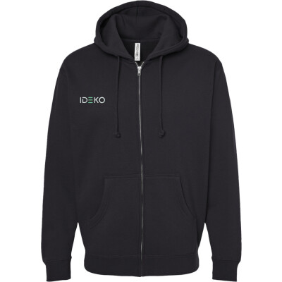 Embroidered Heavyweight Full Zip Hooded Sweatshirt