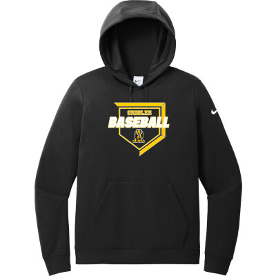 Nike Women's Club Fleece Sleeve Swoosh Pullover Hoodie