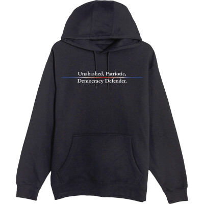 Democracy Defender  - Heavyweight Unisex Hooded Pocket Sweatshirt