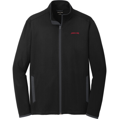 Stretch Contrast Full-Zip Jacket