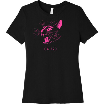 Hiss (pink) - Women's Relaxed Jersey Short Sleeve Tee