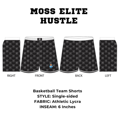 Moss Elite Hustle Basketball Uniform Shorts