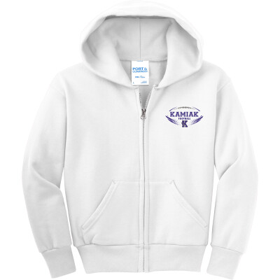 Youth Core Fleece Full-Zip Hooded Sweatshirt