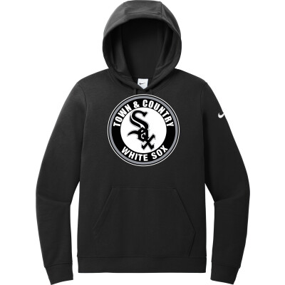 Nike Women's Club Fleece Sleeve Swoosh Pullover Hoodie