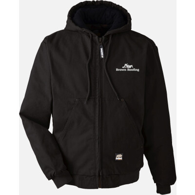 Berne Men's Highland Washed Cotton Duck Hooded Jacket